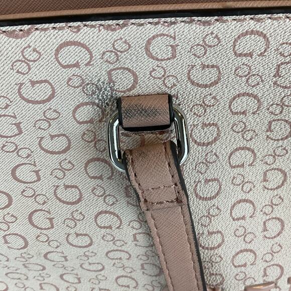 Guess Handbag/Purse/Tote - Pink/Rose, about 15 x 10 x 5.5 inches - Picture 5 of 7